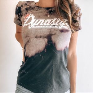 NE Patriots Dynasty Tie Dye Baby Tee💙❤️